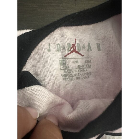 JORDAN INFANT GIRL 12 Months ONE PIECE, PINK, JORDAN23 ON FRONT - Picture 2 of 3